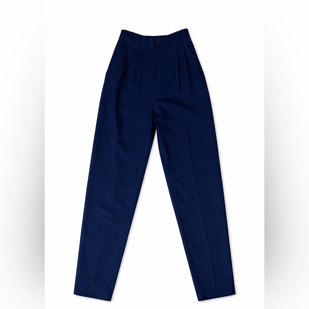 Vintage 90s Navy High Waisted Trousers